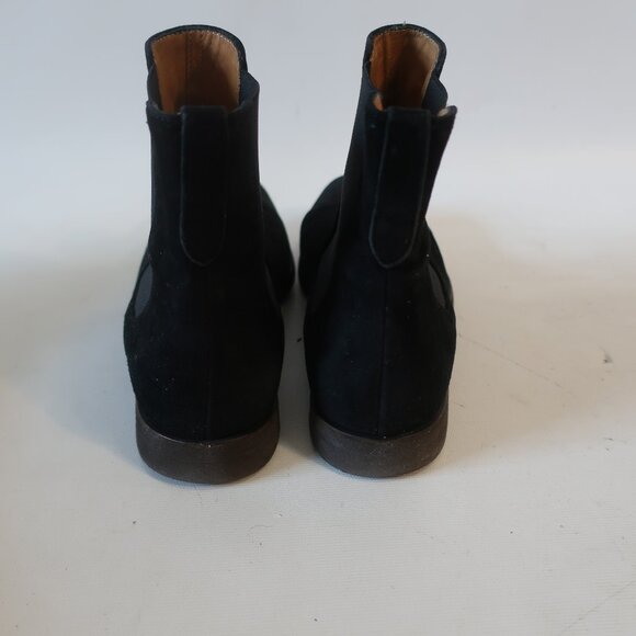 Womens Sutor Mantellassi Black Suede Flat Heel Pull-On Booties 40 US/10 - Picture 7 of 16